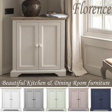 Corner Sideboard Kitchen Dining Cabinet Cupboard with Shelf FLORENCE Furniture