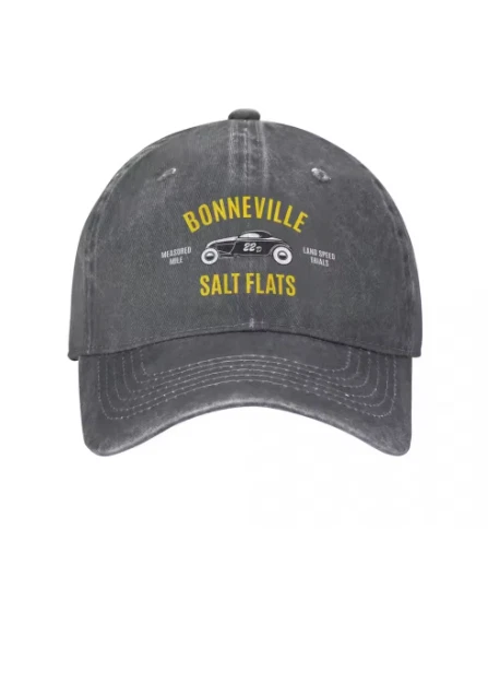 Vintage Bonneville Salt Flats Adjustable Baseball Cap Sun Protection Free P&P