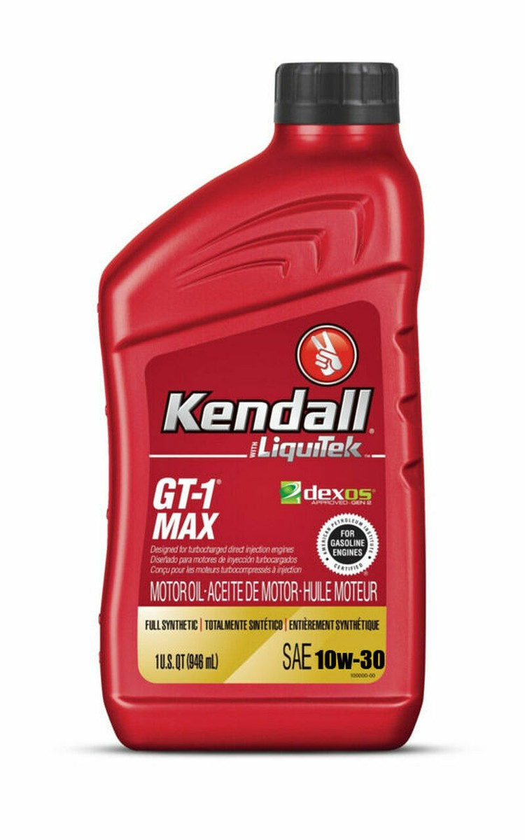 Kendall 10W30 GT-1 Max Motor Full Syn Oil with Liquitek; Case 12