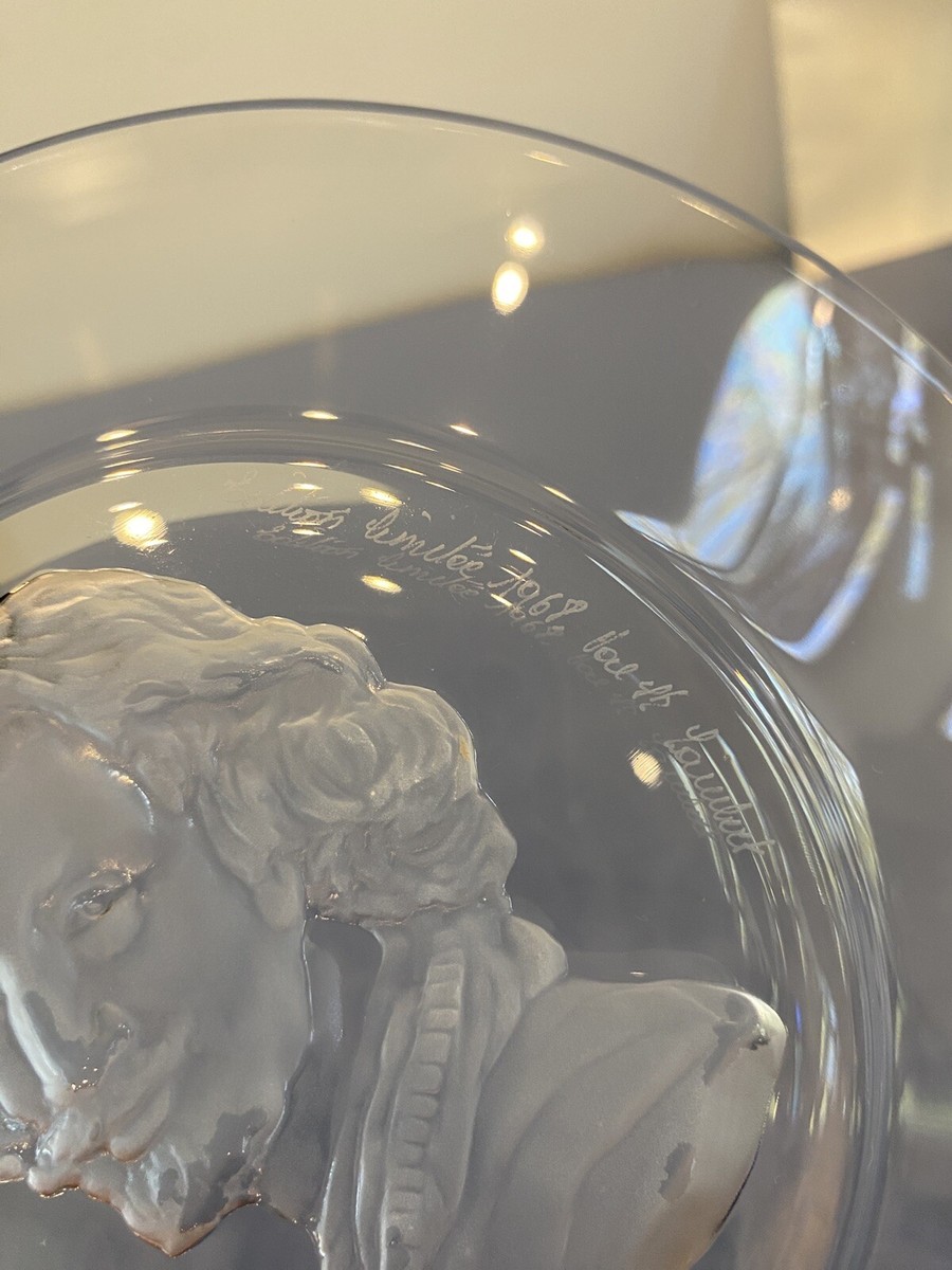 Old Masters Collection Val St. Lambert A. Van Dyck Crystal Plate