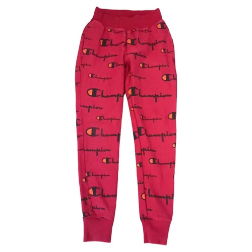 Champion Sweatpants Joggers Womens Sz S Reverse Weave Red All Over Print Track - Picture 16 of 22