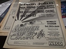 ELTON JOHN /KIKI DEE/bundle DONT GO BREAKING COLLECTORS ITEM /POSTER for FRAMING