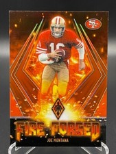 2021 Joe Montana! Panini Phoenix- Fire Forged! #FF-8 Orange /99- SF 49ers!