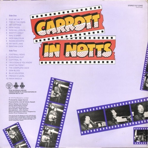 Jasper Carrot. Carrot in Notts - 12 inch vinyl LP - Picture 2 of 3
