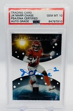 2021 Clearly Donruss Out Of This World JAMARR CHASE SIGNED PSA 10 AUTOGRAPH