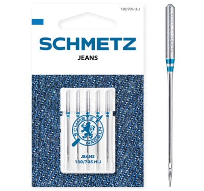 5 Schmetz Jeans-Nadeln 130/705 H-J  Sortiment Stärken 90-110 Flachkolben