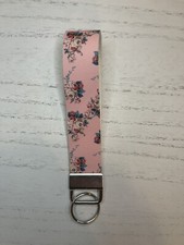 Faux Leather Keychain Wristlet Handmade