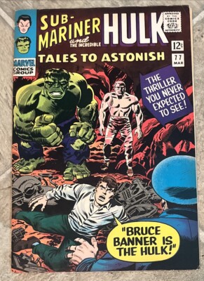 TALES TO ASTONISH #77--Marvel Comic Book -1965 1st App Behemoth / Imperious Rex