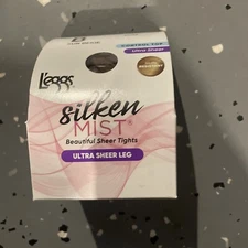Leggs Womens Silken Mist Ultra Sheer Pantyhose Sun Beige Size B #98069