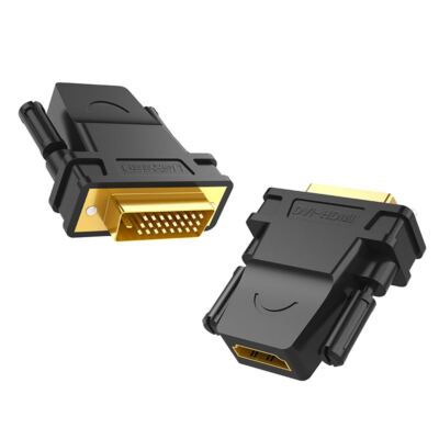 DVI male to HDMI female Adapter black; UGREEN/20124