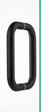 8" Back to Back Pull Handle for Frameless Shower Doors BM8X8MBL Matte Black