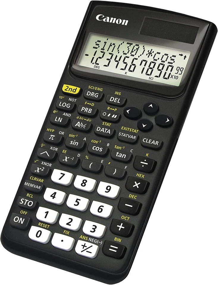 CANON Scientific/Engineering Solar Calculator 2-Line Display for School/Business - Image 2 of 4