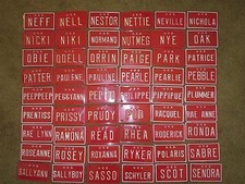 Vintage Personalized USA Mini Bike Bicycle Vanity Metal License Plate