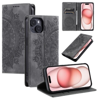 Wallet Case Leather Shockproof Cover For iPhone 15 14 13 12 11 Pro Max 7 8 Plus 