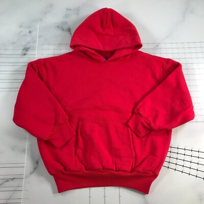 Yzy Gap Kapuzenpulli Kinder Groß 10-11 Rot Extrem Dicke Baumwolle Kanye West