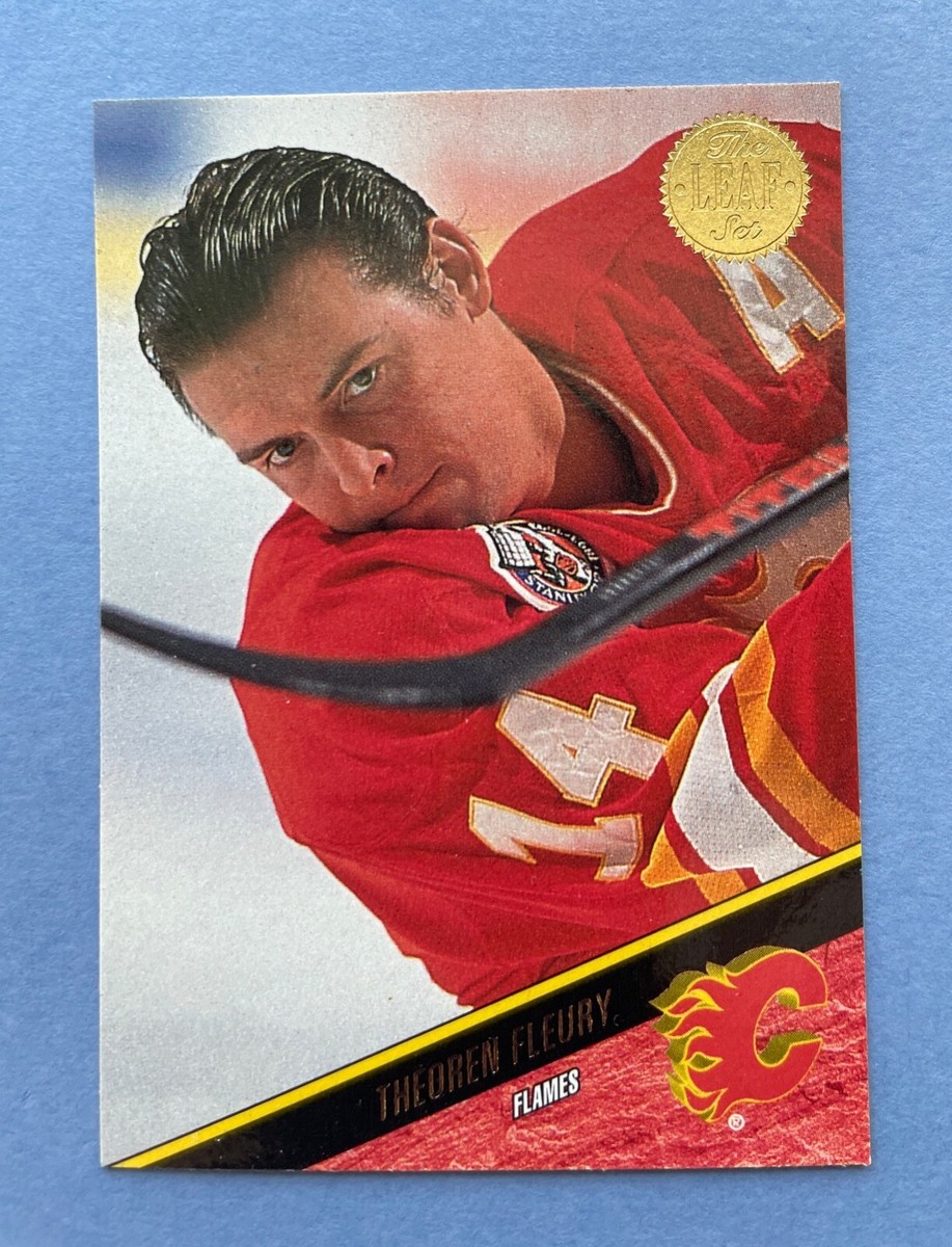 1993-94 Leaf Hockey Theoren Fleury #154 Calgary Flames | eBay