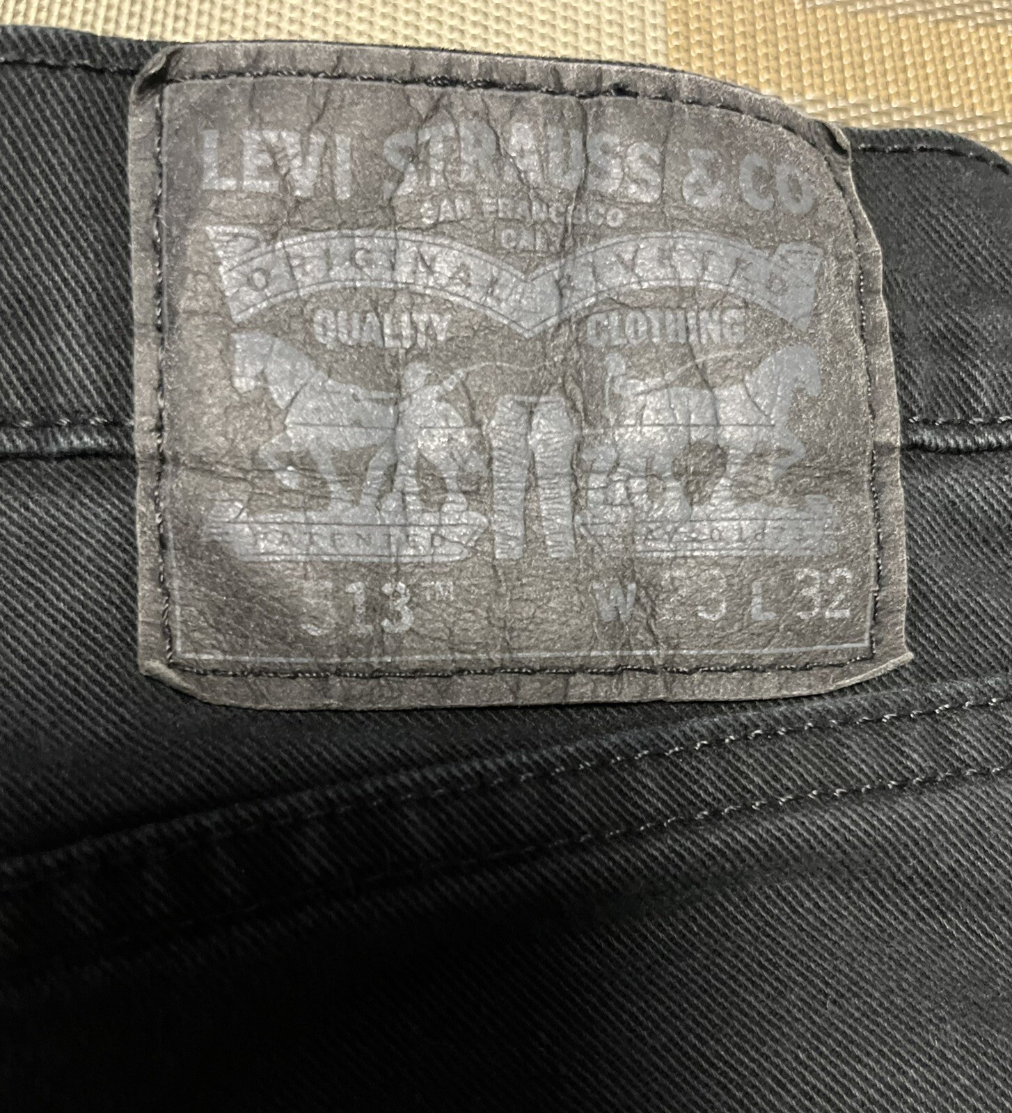 Levi&rsquo;s Men&rsquo;s 513 Slim Straight Flex Fit Black Jeans 28x32