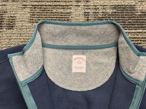 Brooks Brothers Full Zip Teddy Fleece Vest Men's Size XXL Navy Blazer - Picture 14 of 24