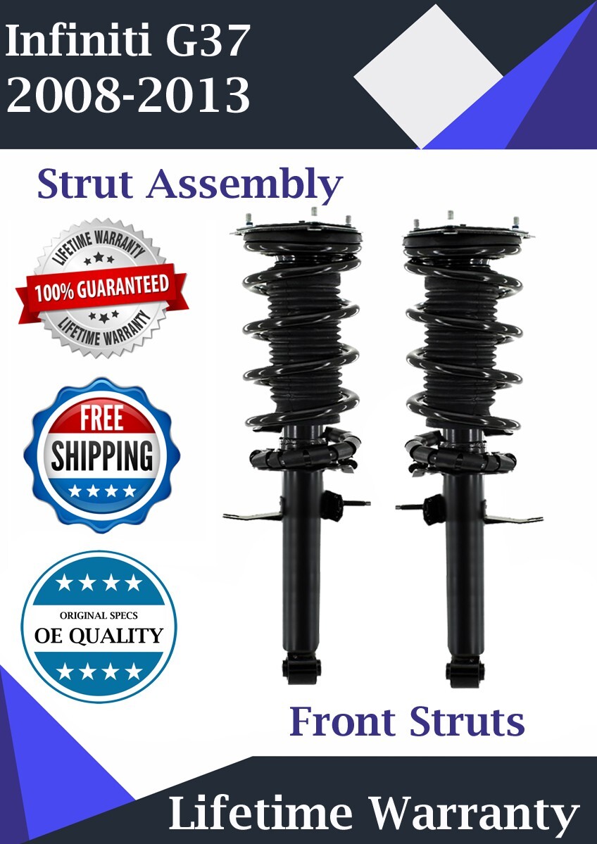 Premium OE Front Both Struts For 20082013 Infiniti G37 3.7L Lifetime