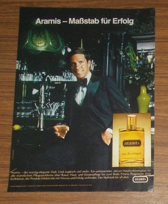 Seltene Werbung vintage ARAMIS Eau de Cologne - Maßstab für Erfolg 1979