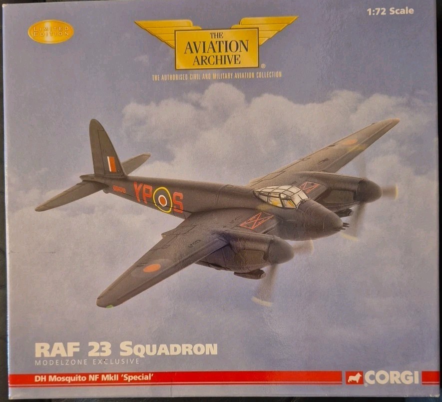 Corgi Aviation DH Mosquito NF MkII 'Special' 23 Squadron RAF AA32812