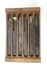 Unimat, DB/SL original Austria Set of 6 HSS Tool Bits Cutter, No.128
