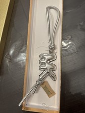 MICHAEL KORS Metal MK LEATHER CHARM Silver RT