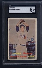 1957 Topps #277 Johnny Podres SGC 5  PLEASE READ DESCRIPTION