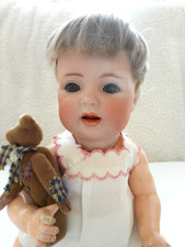 Antique german doll K&R Simon & Hailbig 122 baby doll approx 11 inches long.
