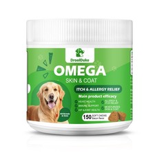 Omega 3 Fish Oil for Dogs Skin and Coat Supplement - Bacon Flavor