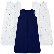 Juego De 3 Sacos De Dormir Suaves Y Transpirables Para Bebe De Lujo Pro
