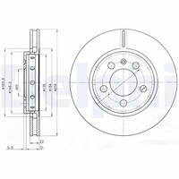 2X Delphi Bremsscheibe BG3611 FüR Audi Seat Skoda VW