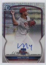 2023 Bowman Chrome Prospect Mega Box Hao-Yu Lee Hao Yu #BMA-HL Auto 19n6