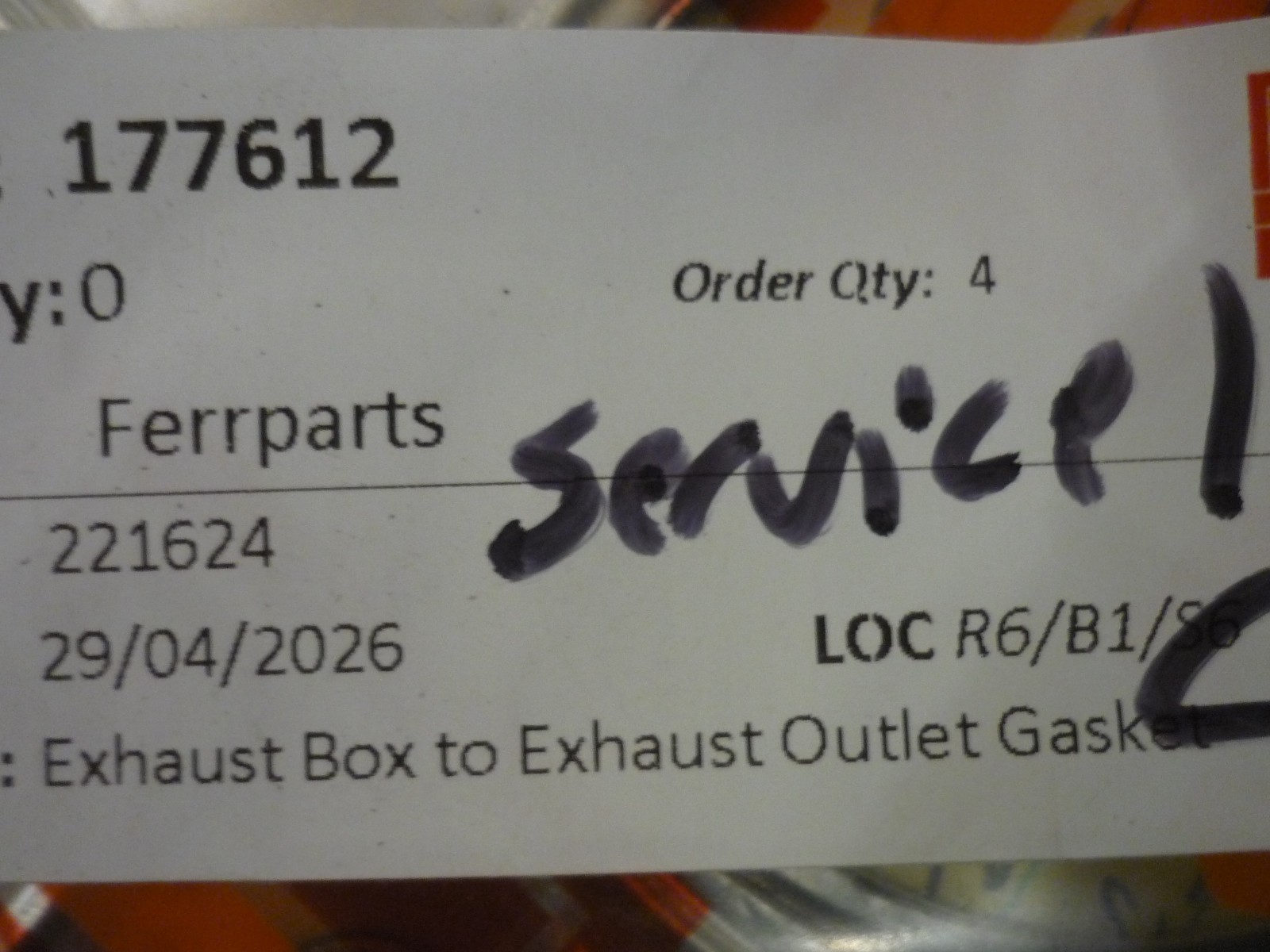 Ferrari 360,430 - Exhaust Gasket  - P/N 177612