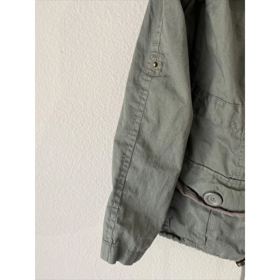 Abrigo utilitario militar Last Kiss estilo musgo oliva verde militar pequeño Foto 4 de 4