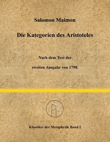 Salomon Maimon | Die Kategorien Des Aristoteles | Taschenbuch | Deutsch (2016)-image