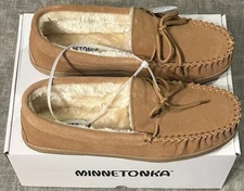 Minnetonka Suede Trapper slippers Cinnamon Men's Size 11M