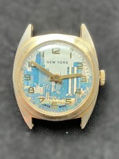 Raro reloj de personajes vintage New York pieza de coleccionista años 60/70 defectuoso