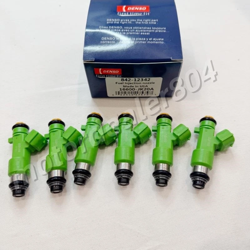 Новые топливные форсунки 6X DENSO для 2009-2014 Nissan Murano 3,5 л V6 16600-JK20A - Изображение 3 из 4