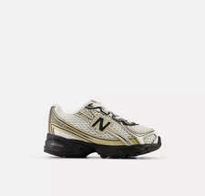 Size 10c - New Balance 740 White Gold Toddler Bungee Lace - Brand New