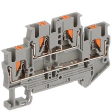 2PC PHOENIX CONTACT - IC 3210567 Terminal Block Connector, DIN Rail, Feed Throu