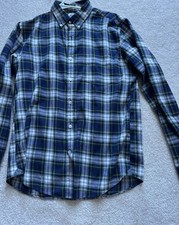 J.Crew Thomas Mason Shirt Mens Medium Slim Fit Plaid Button Down Cotton
