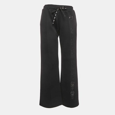 【FENDI】 ブラックジャージー パンツ L Fendi Black Karl Lagerfeld Print Jersey Sweatpants S | eBay