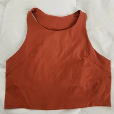 Lululemon Tank Top Sz10? Built in Bra Tank Athleisure Sportswear Gym 