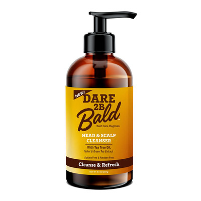 Dare 2B Bald Head & Scalp Cleanser | Bald Head Shampoo with Tea Tree Oil, Mint &