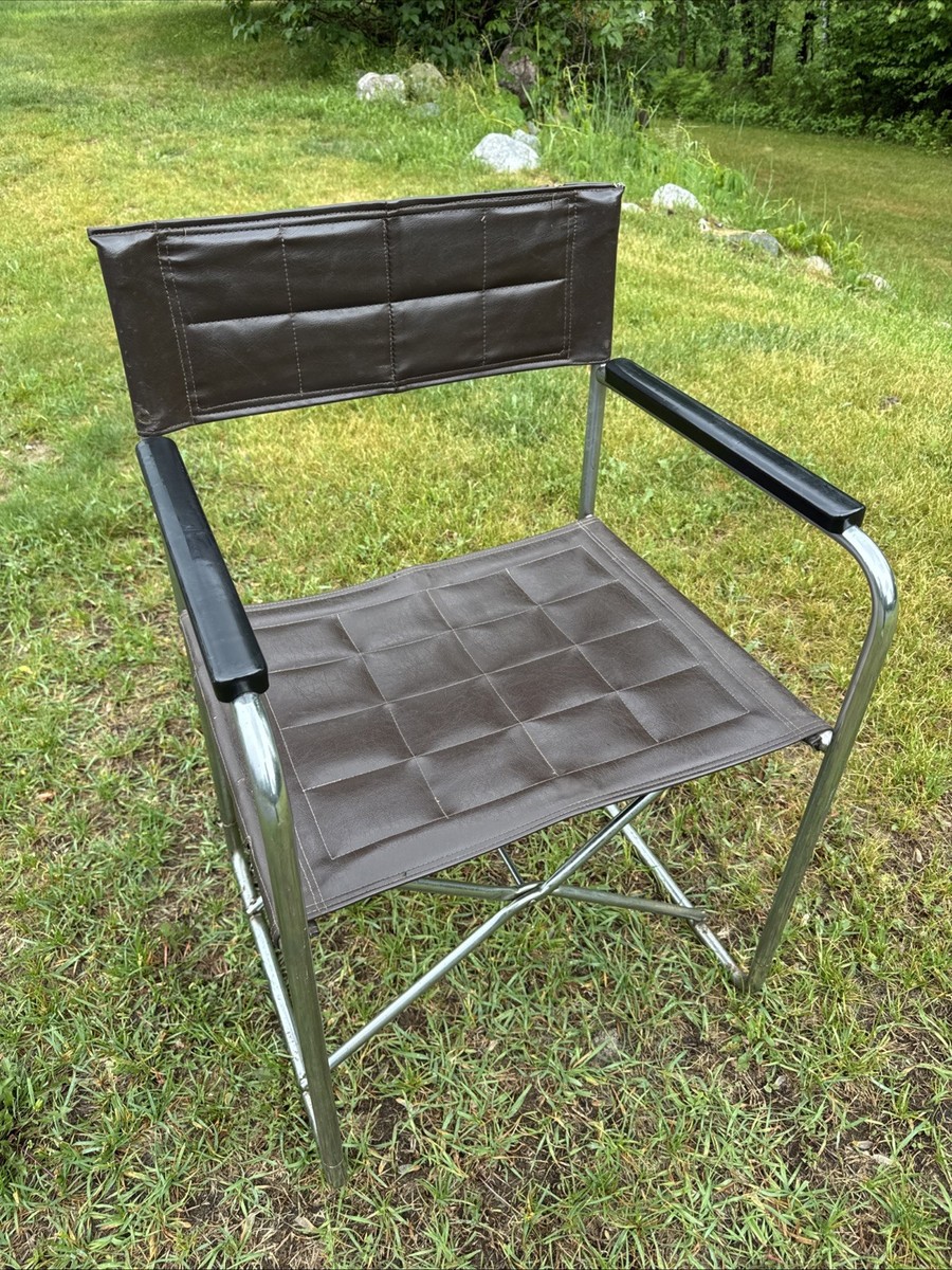 Vtg MCM 1960s Chrome Folding SHIGERU UCHIDA Utida X-Chair