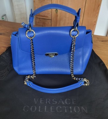 Versace Collection Handtasche Satchel blue