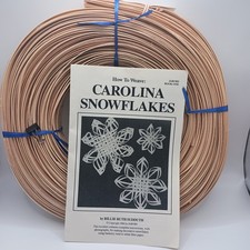 Weave Master 1/4" Flat Reed Coil Basket Weaving Crafts 1 Lb Free Snowflake Book