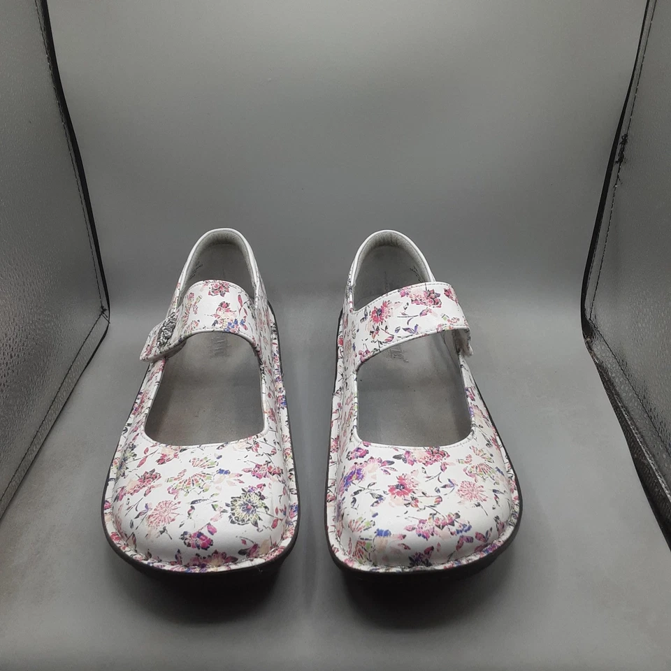 Sapato Feminino Alegria Paloma Mary Jane Tamanho 40 Couro Floral Conforto PAL-7505 - Imagem 2 de 4