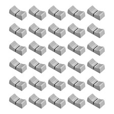 30pcs 24mmx11mmx10mm Console Mixer Slider Fader Knobs for Potentiometer Cap Gray